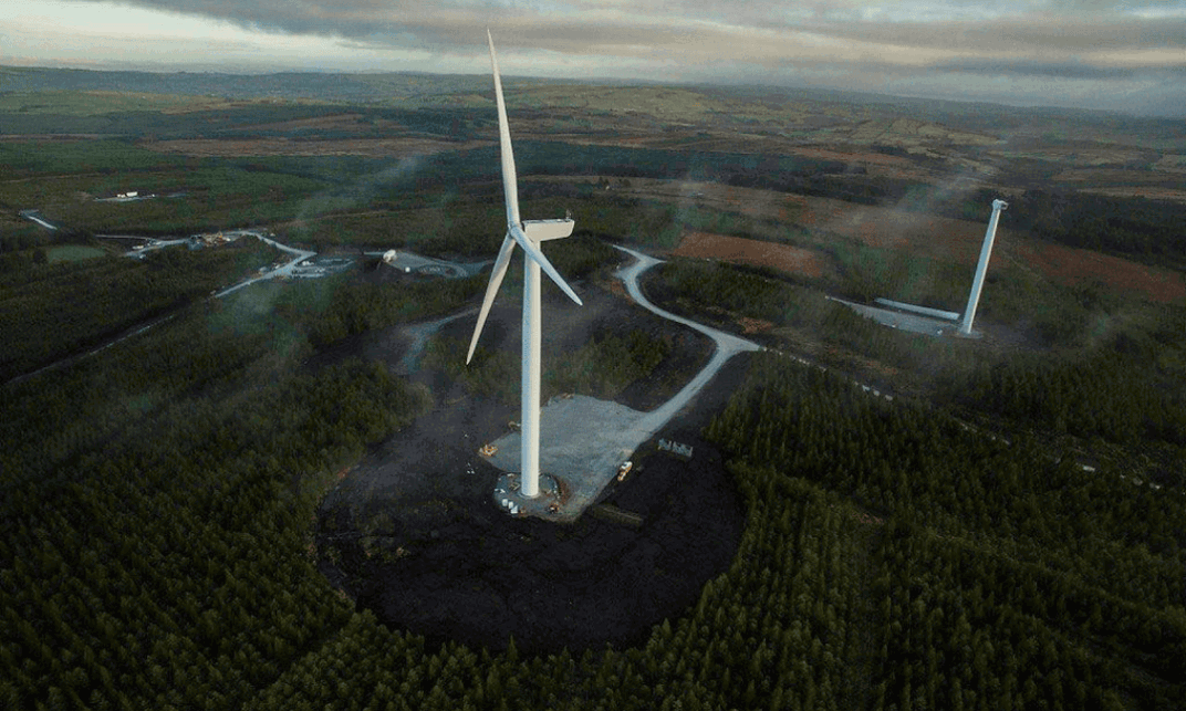 vista aerea de aero generador