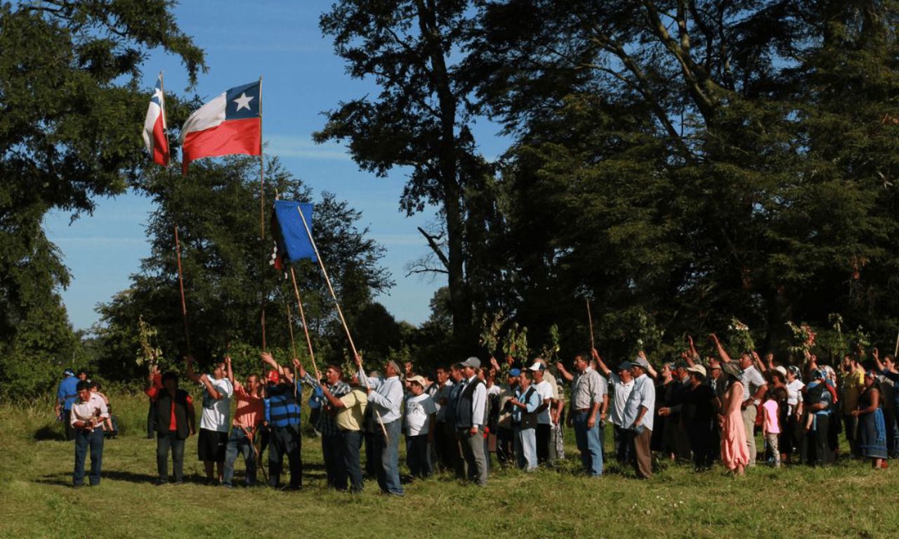 Manifestación en zona rural