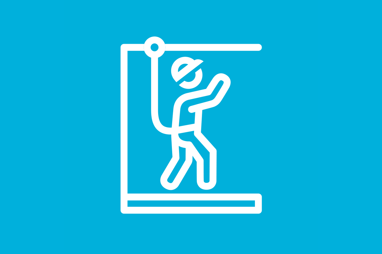 Icon illustrating our Life Saving rules for work at heights